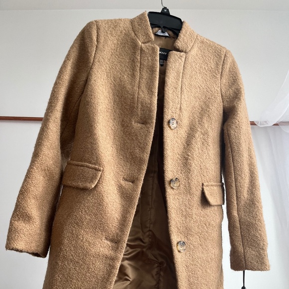 Dkny Jackets & Coats Dkny Beige Coat Petite Xxs Never Worn With Tag
